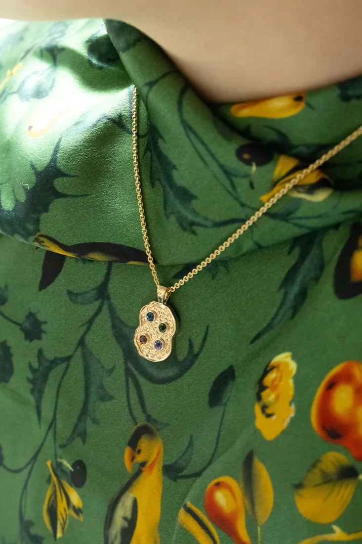 Granulation Pendant, worn